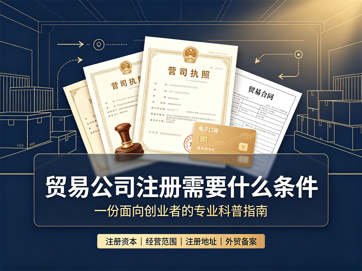 贸易公司注册需要什么条件：一份面向创业者的专业科普指南