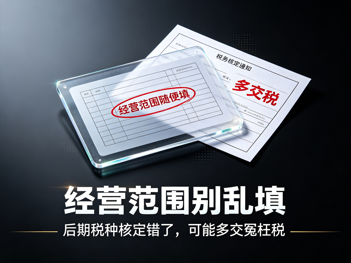 注册公司经营范围别乱填