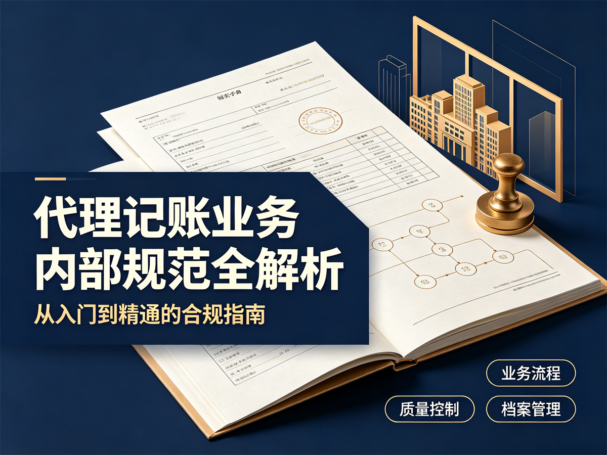 代理记账业务内部规范全解析：从入门到精通的合规指南