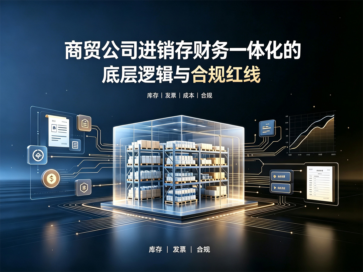 商贸公司进销存财务一体化的底层逻辑与合规红线