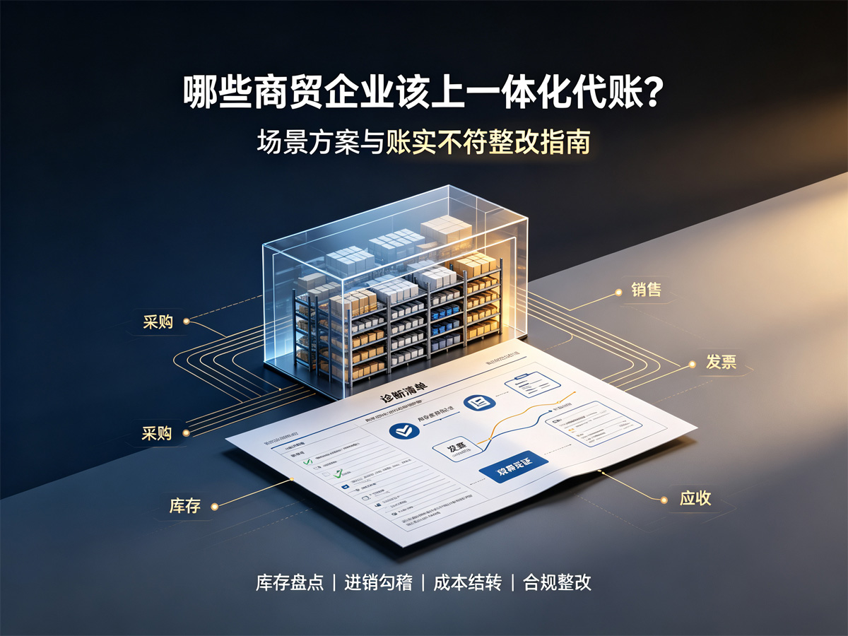哪些商贸企业该上一体化代账
