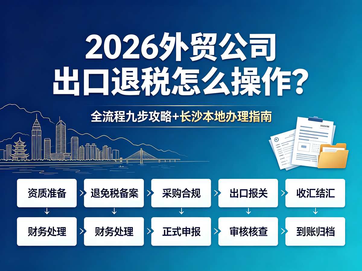 2026外贸公司出口退税怎么操作？