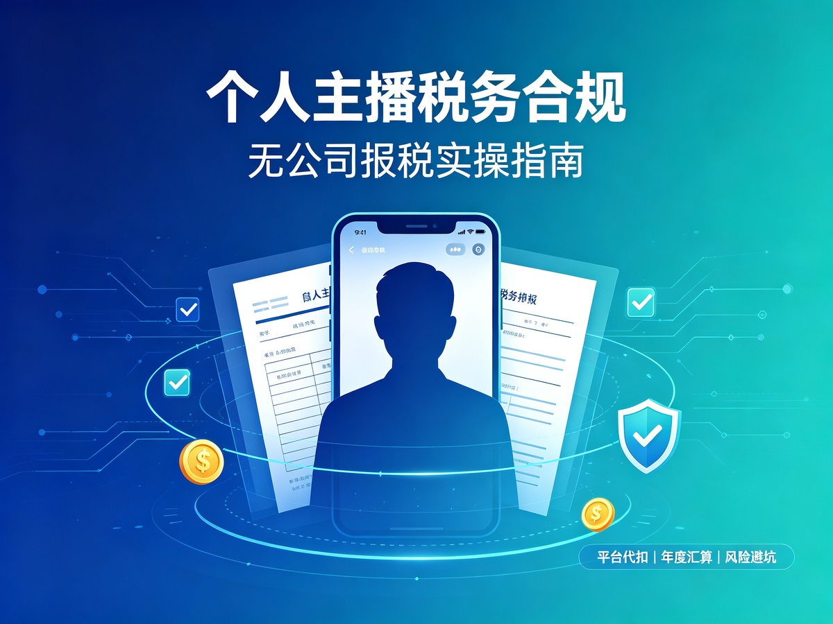无公司个人主播税务合规
