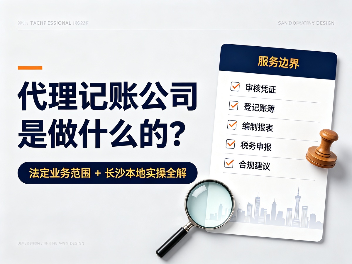 代理记账公司是做什么的？