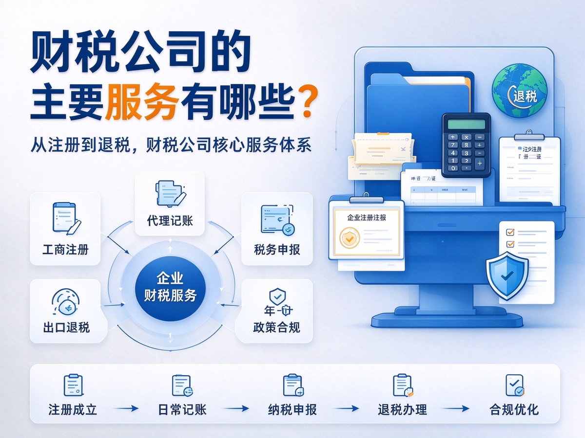 财税公司的主要服务有哪些