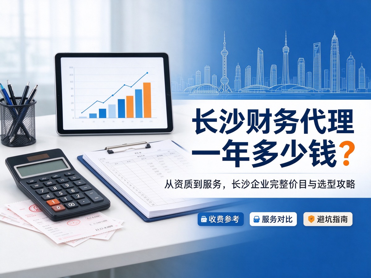 长沙财务代理记账一年多少钱
