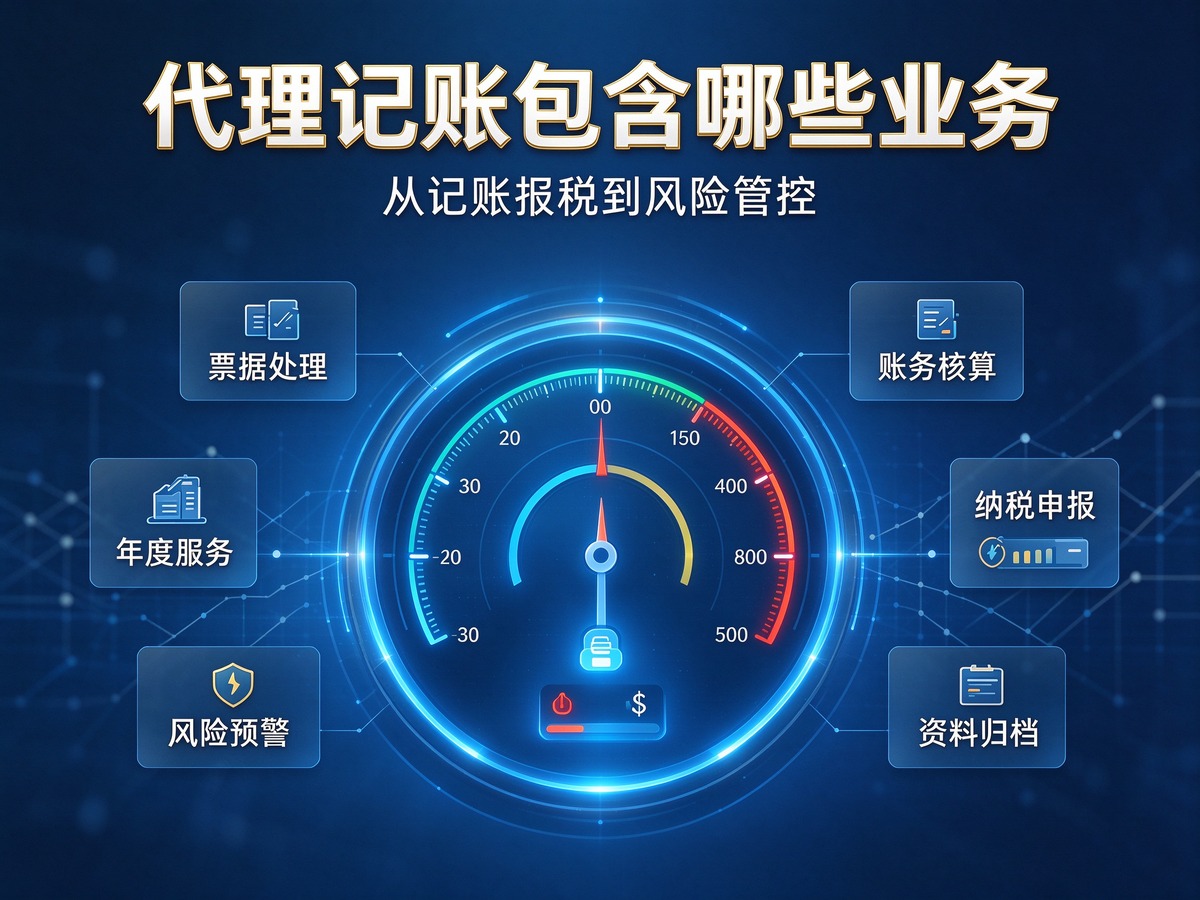 代理记账包含哪些业务